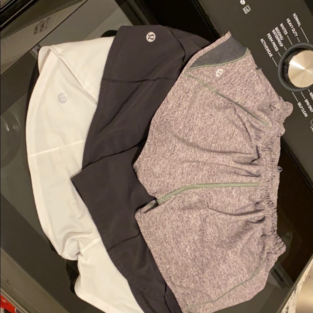 Lululemon shorts size 4 2.5 length bundle